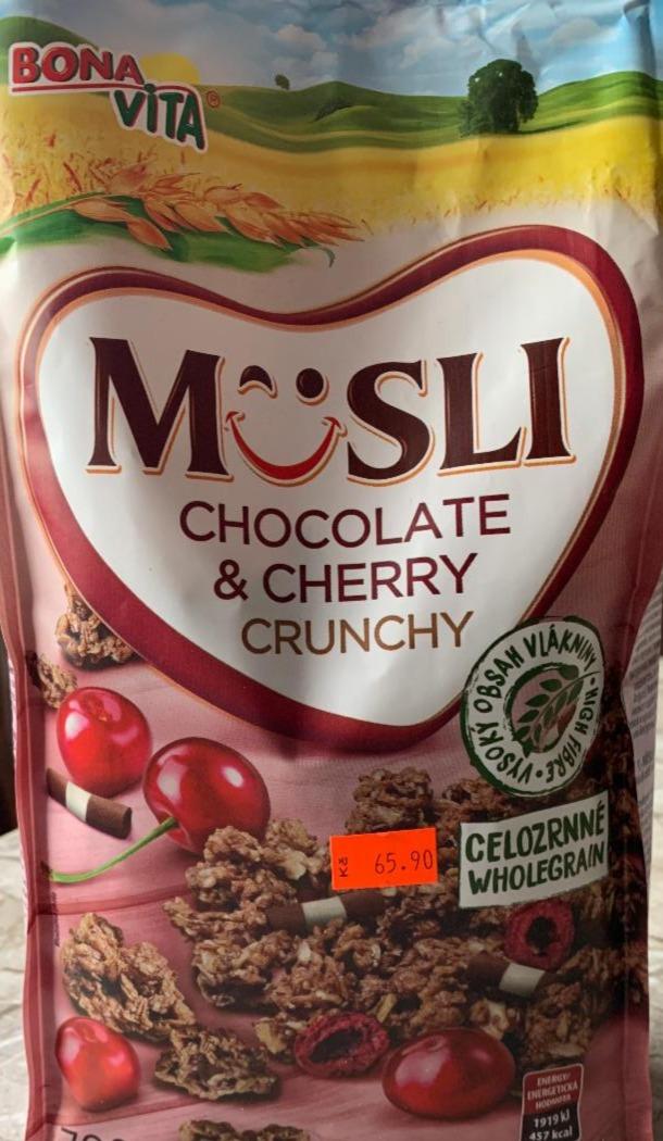 Fotografie - Müsli chocolate & cherry crunchy Bonavita