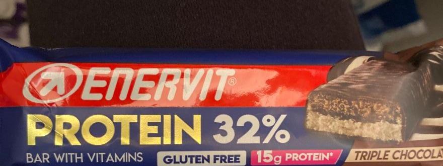Fotografie - protein 32% triple chocolate Enervit