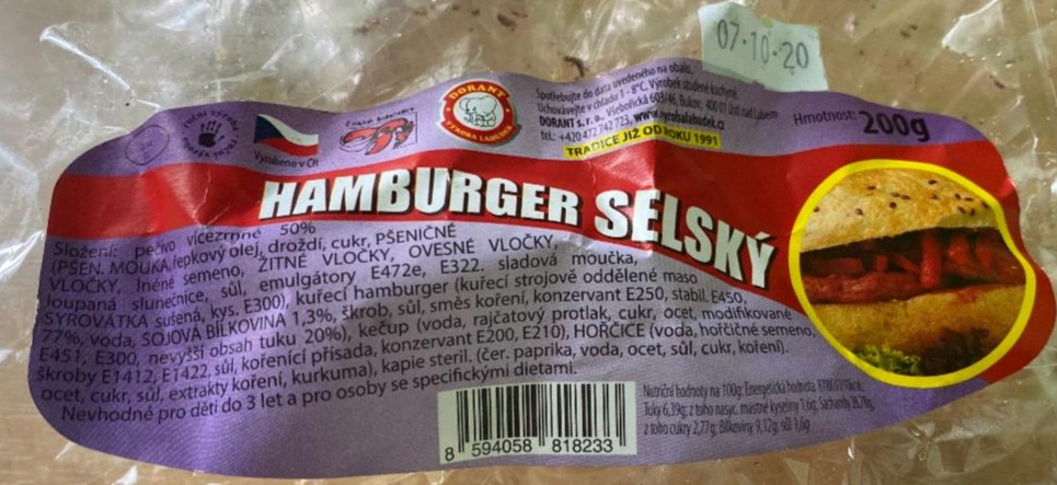 Fotografie - hamburger selský dorant