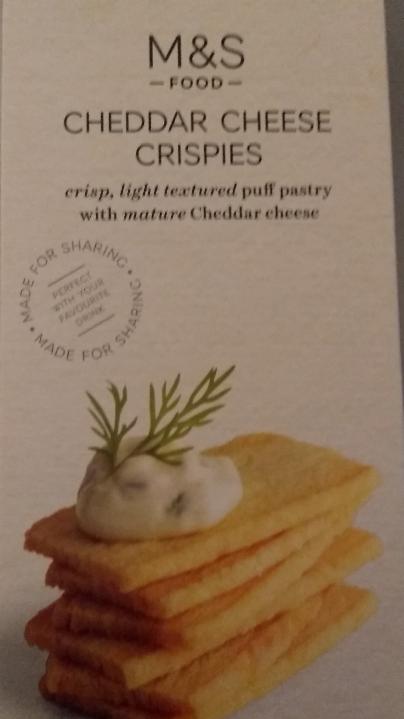 Fotografie - Cheddar cheese crispies M&S Food