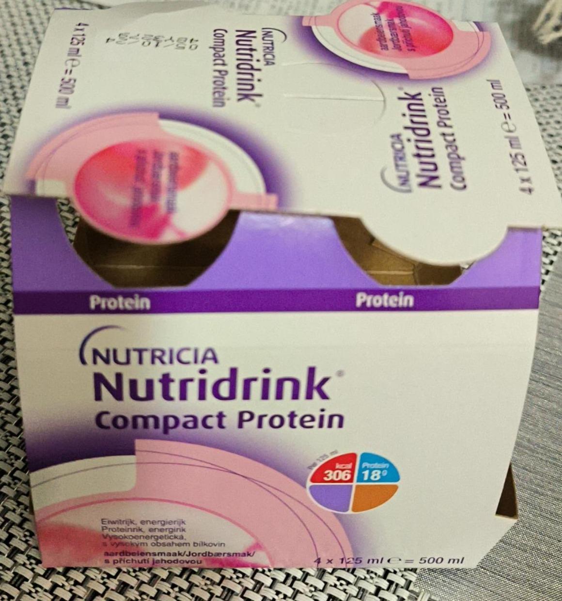 Fotografie - Nutridrink Compact Protein s příchutí jahodovou Nutricia
