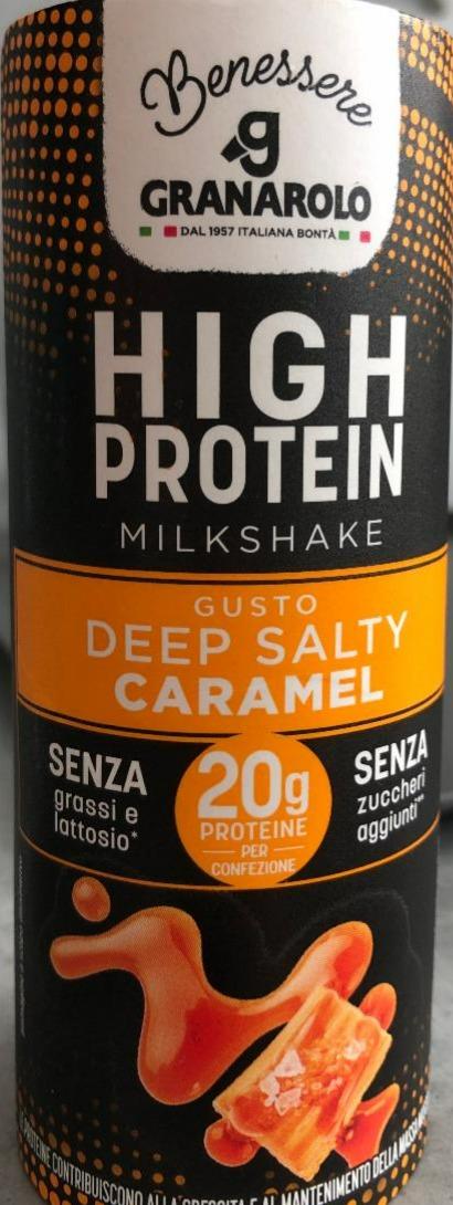 Fotografie - High protein milkshake Gusto deep salty caramel Granarolo