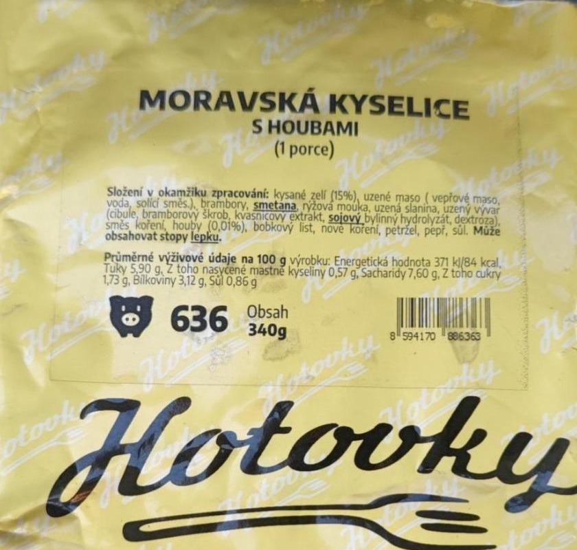 Fotografie - Moravská kyselice s houbami Hotovky.cz