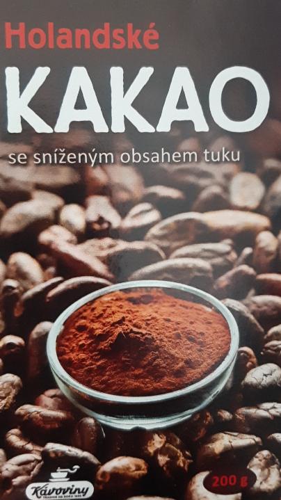 Fotografie - Holandské kakao se sníženým obsahem tuku Kávoviny