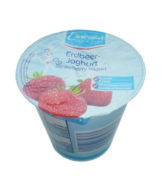 Fotografie - Linessa jogurt jahodový 0,1% tuku