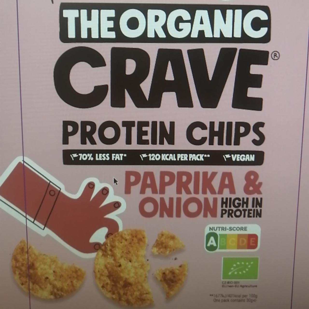 Fotografie - Bio Protein Chips paprika & onion The Organic Crave
