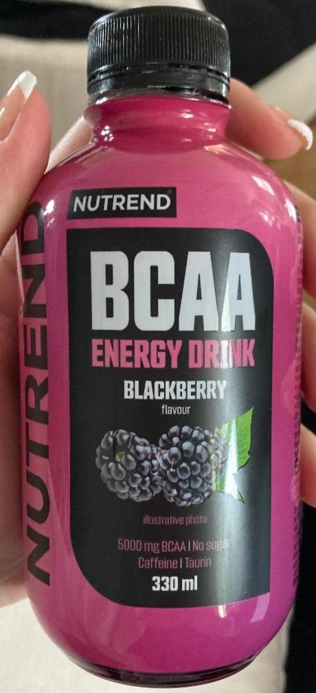 Fotografie - BCAA energy drink blackberry Nutrend