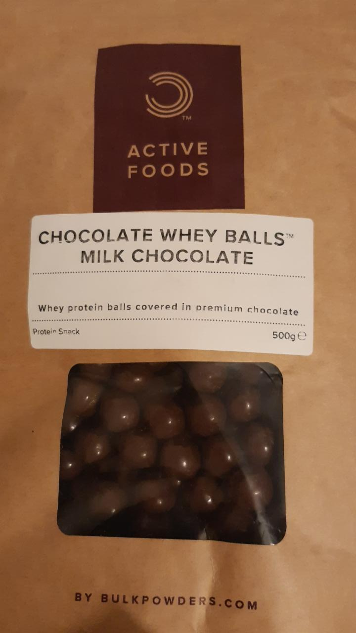 Fotografie - Chocolate Whey Balls Milk Chocolate Bulkpowders