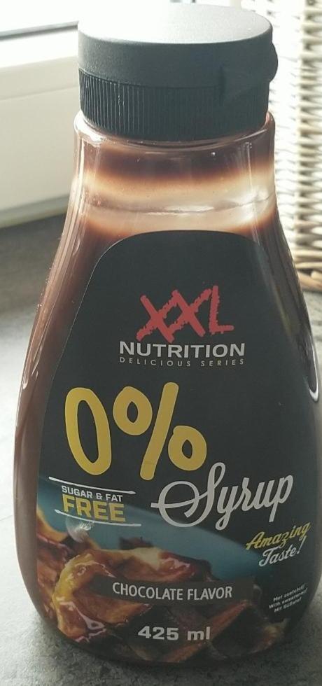 Fotografie - 0% Syrup chocolate flavor XXL Nutrition
