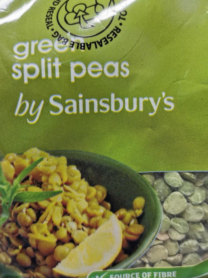 Fotografie - Green Split Peas by Sainsbury's 