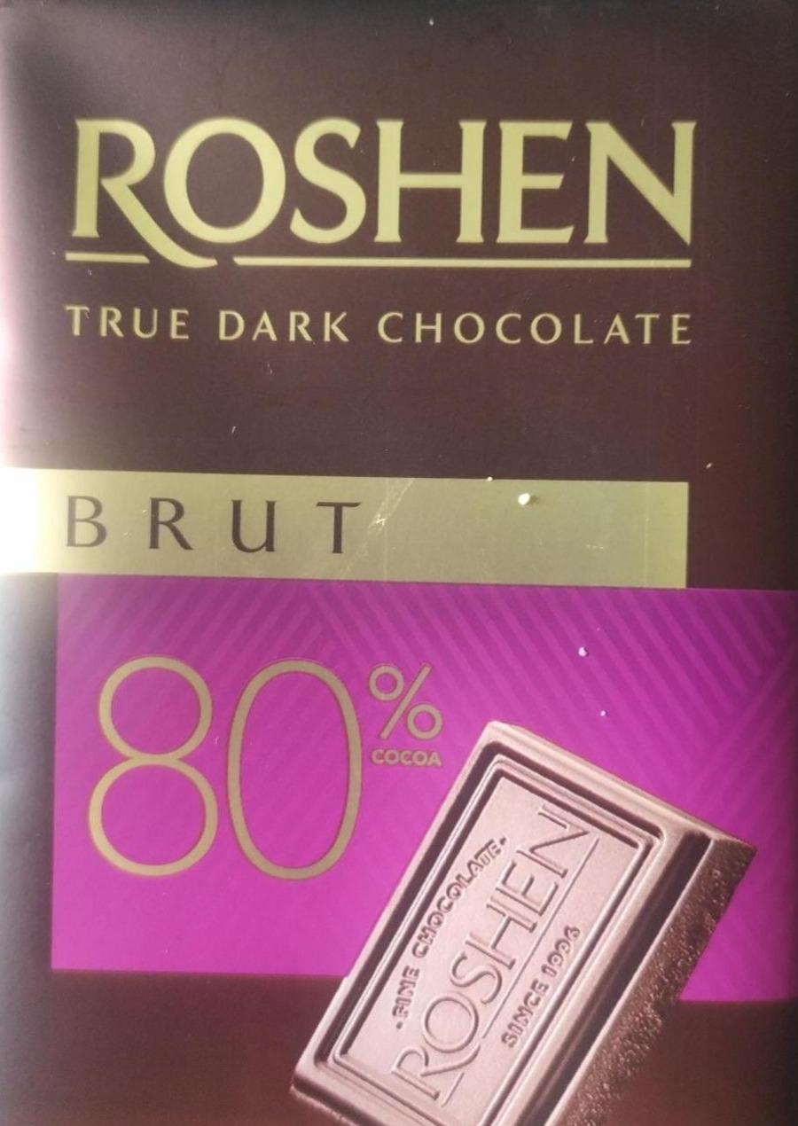 Fotografie - Brut chocolate 80% cocoa Roshen