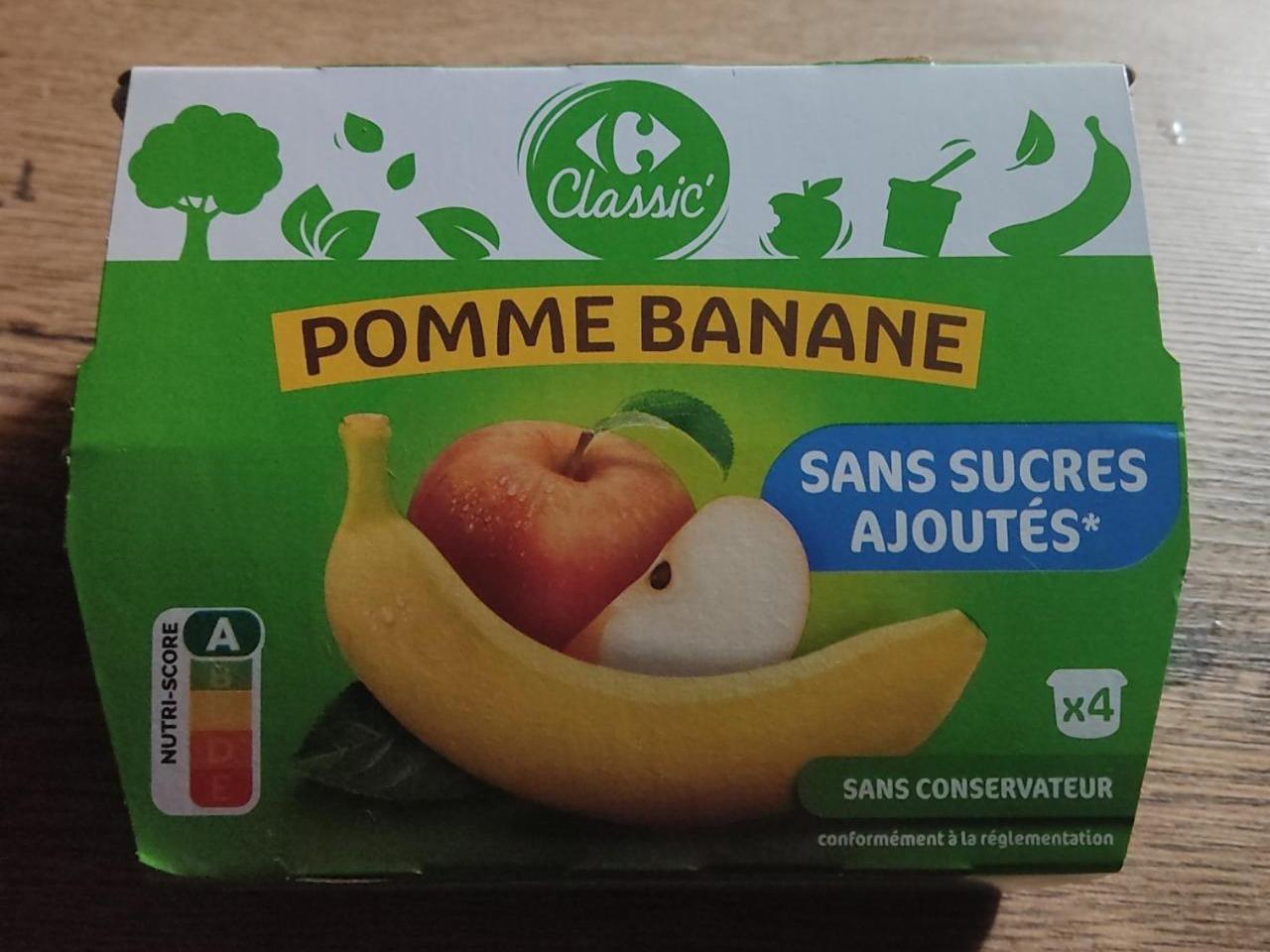 Fotografie - Pomme Banane Sans Sucres Ajoutés Carrefour Classic