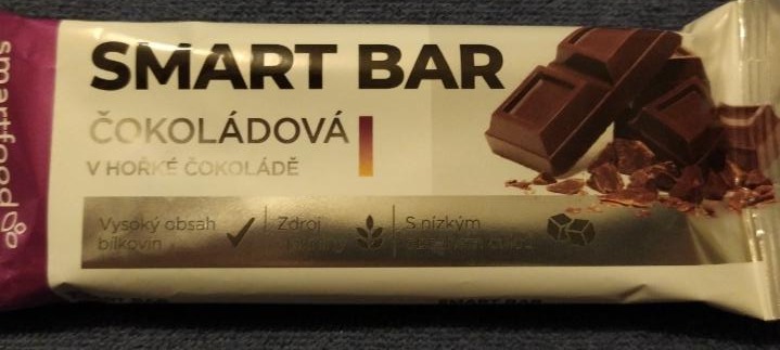 Fotografie - SMART BAR čokoládová v hořké čokoládě smartfood