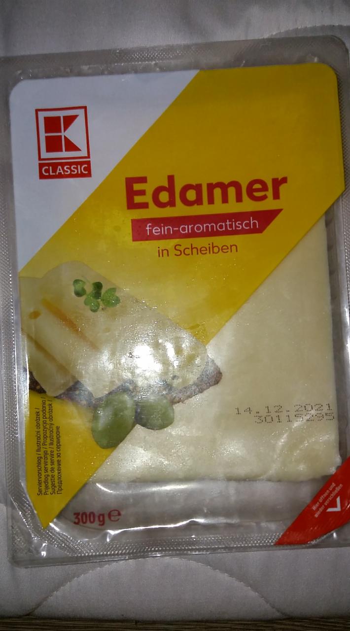 Fotografie - Edamer fein - aromatisch in Scheiben K-Classic
