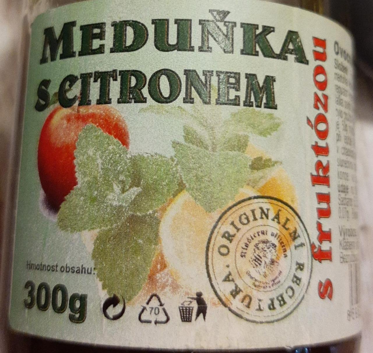 Fotografie - Meduňka s citronem s fruktózou Klášterní officína