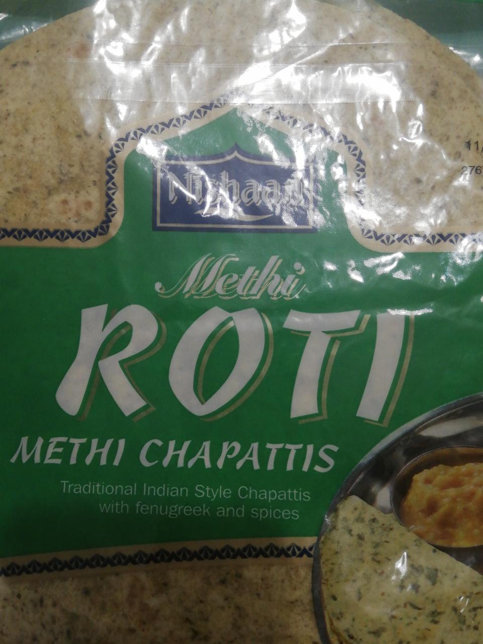 Fotografie - Methi Roti Chapattis with Fenugreek and Spices Nishaan