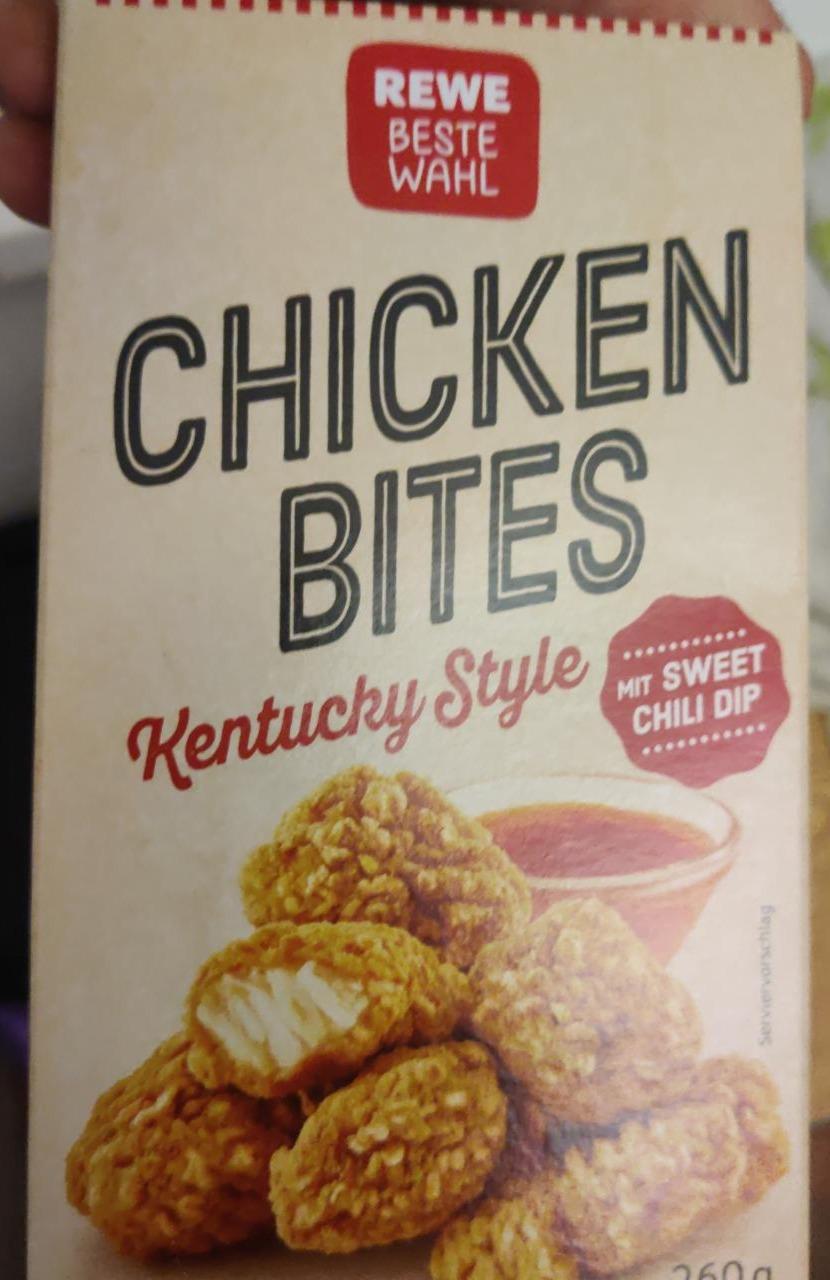 Fotografie - Chicken Bites Kentucky Style mit Sweet Chili Dip REWE Beste Wahl