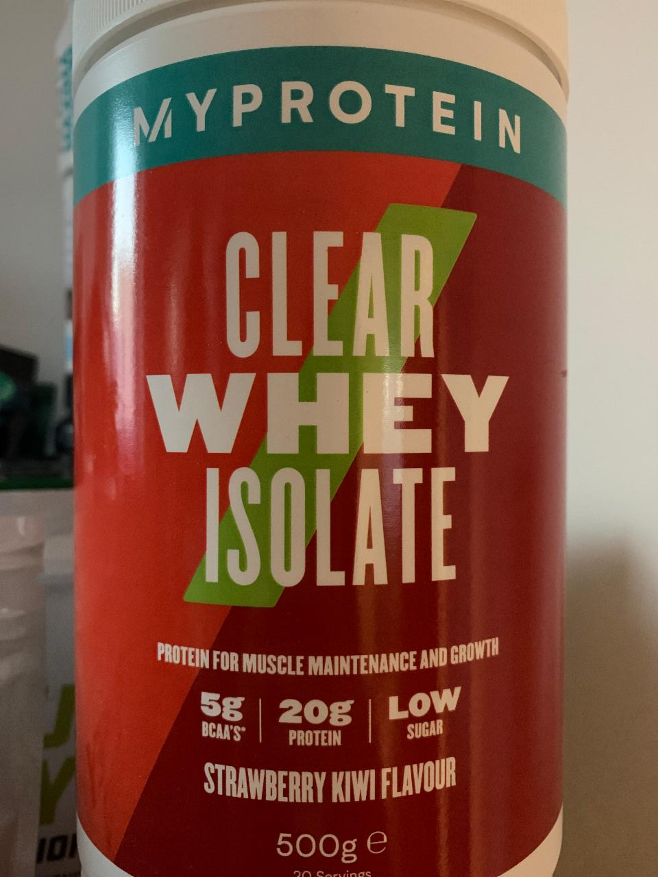 Fotografie - Clear whey isolate Strawberry and Kiwi Myprotein