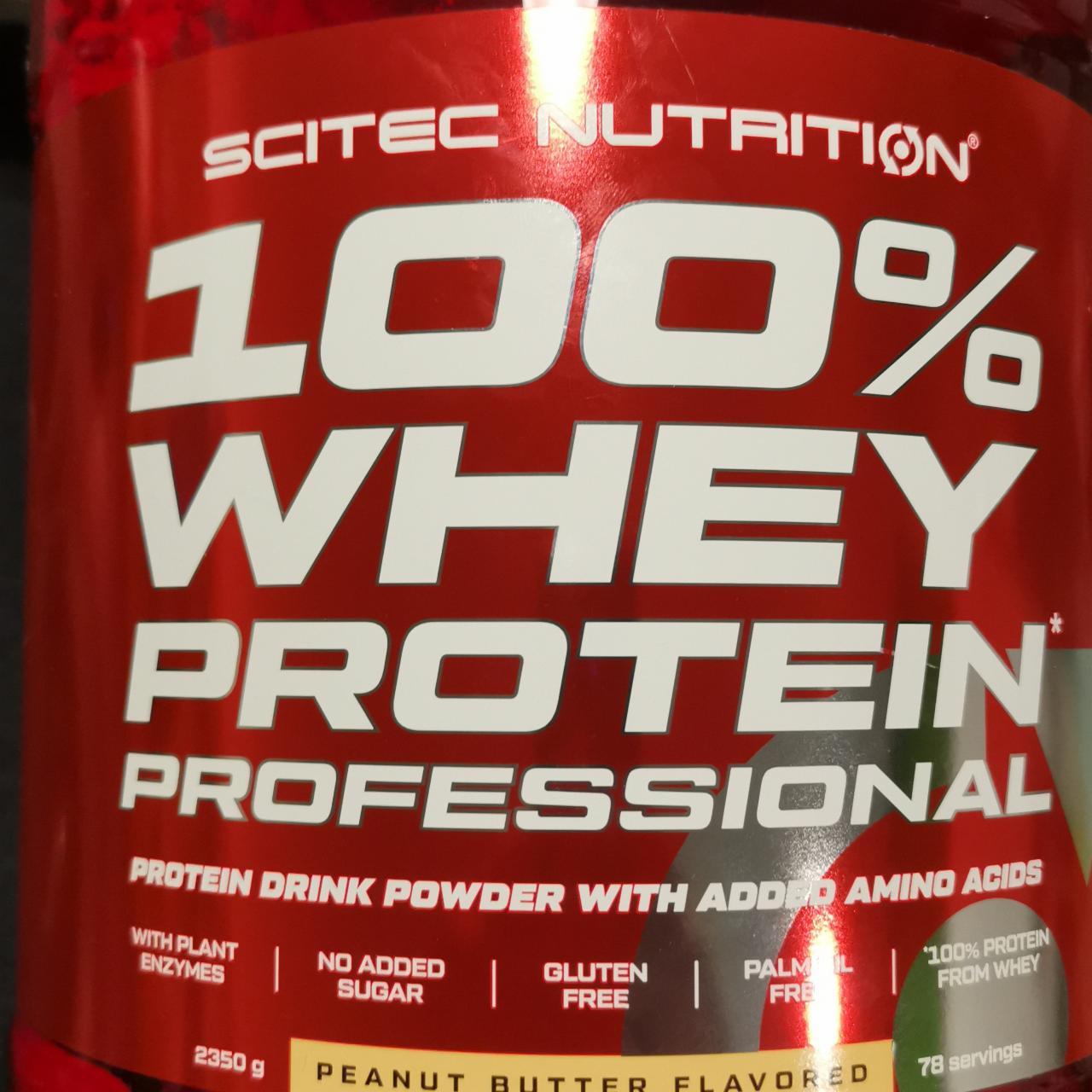 Fotografie - 100% whey protein professional peanut butter flavour Scitec Nutrition