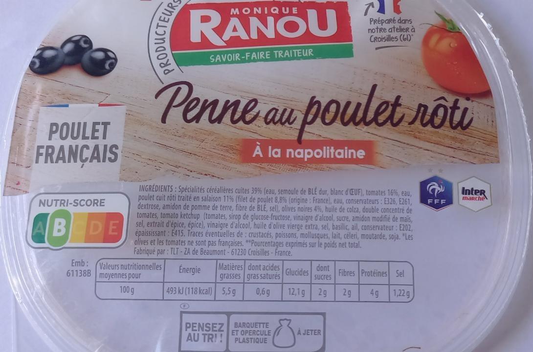 Fotografie - Penne au poulet rôti à la napolitaine Monique Ranou