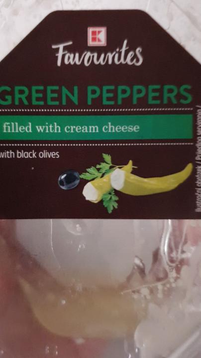 Fotografie - Green peppers filled with cream cheese (zelené papriky plněné smetanovým sýrem) K-Favourites