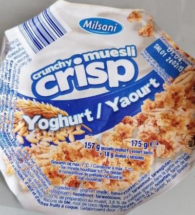 Fotografie - Crunchy muesli crisp Yoghurt Milsani