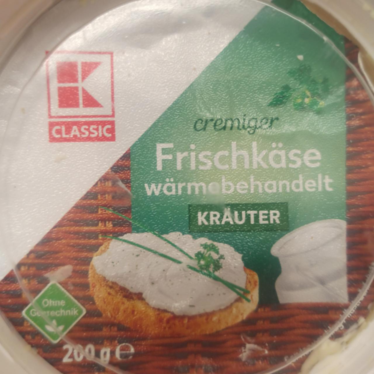 Fotografie - Cremiger Frischkäse wärmebehandelt Kräuter K-Classic