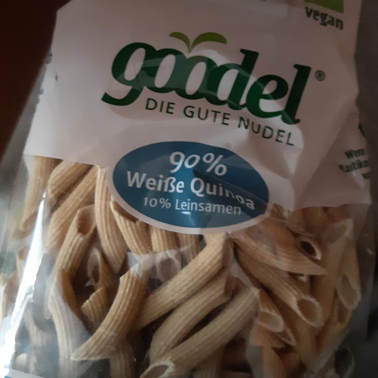 Fotografie - Goodel die gute nudel 90% Weiße Quinoa 10% Leinsamen Govinda