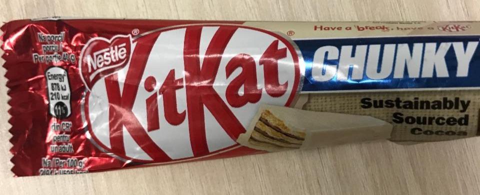 Fotografie - KitKat Chunky white chocolate Nestlé