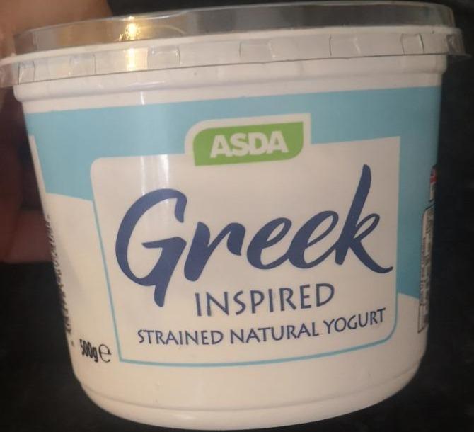Fotografie - Greek Inspired Strained Natural Yogurt Asda