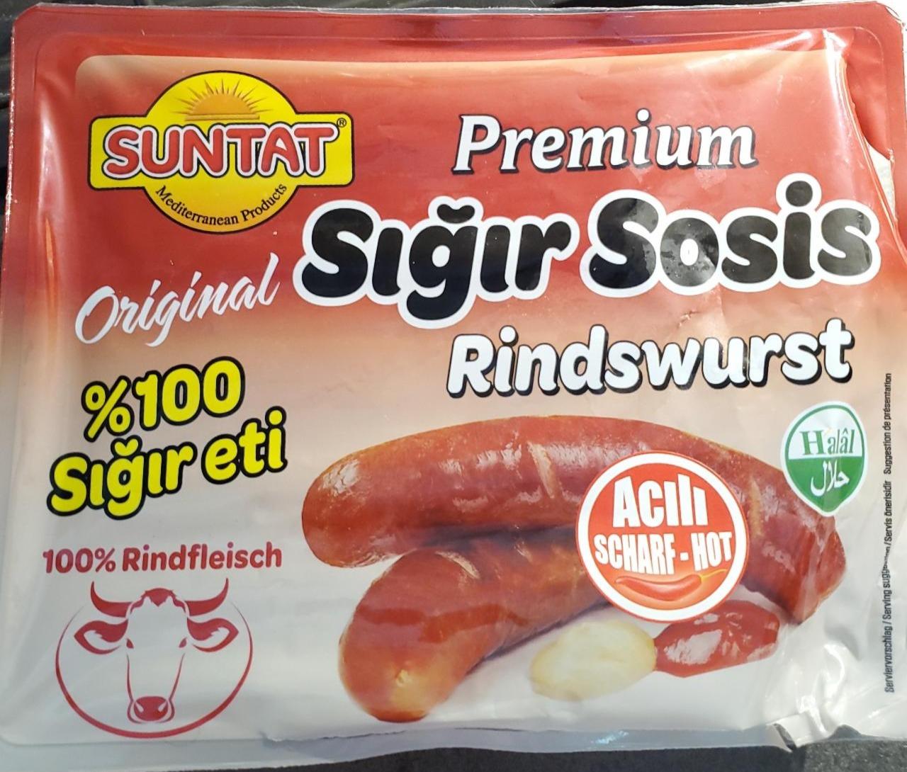 Fotografie - Premium Sigir Sosis Rindswurst Halal Suntat