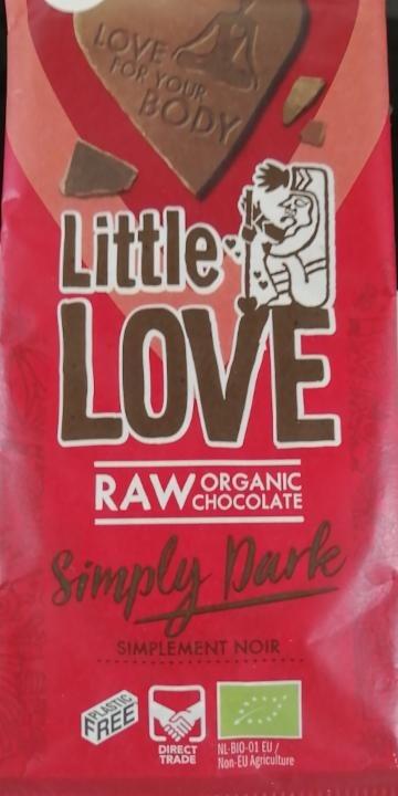 Fotografie - Raw Organic Chocolate Simply Dark Little love