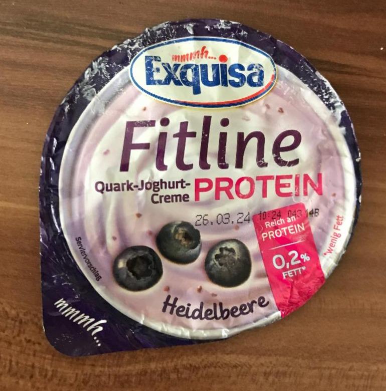 Fotografie - Fitline Quark-Joghurt-Creme Protein 0,2% Fett Heidelbeere Exquisa