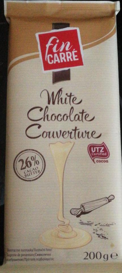 Fotografie - White Chocolate Couverture 26% cacao Fin Carré