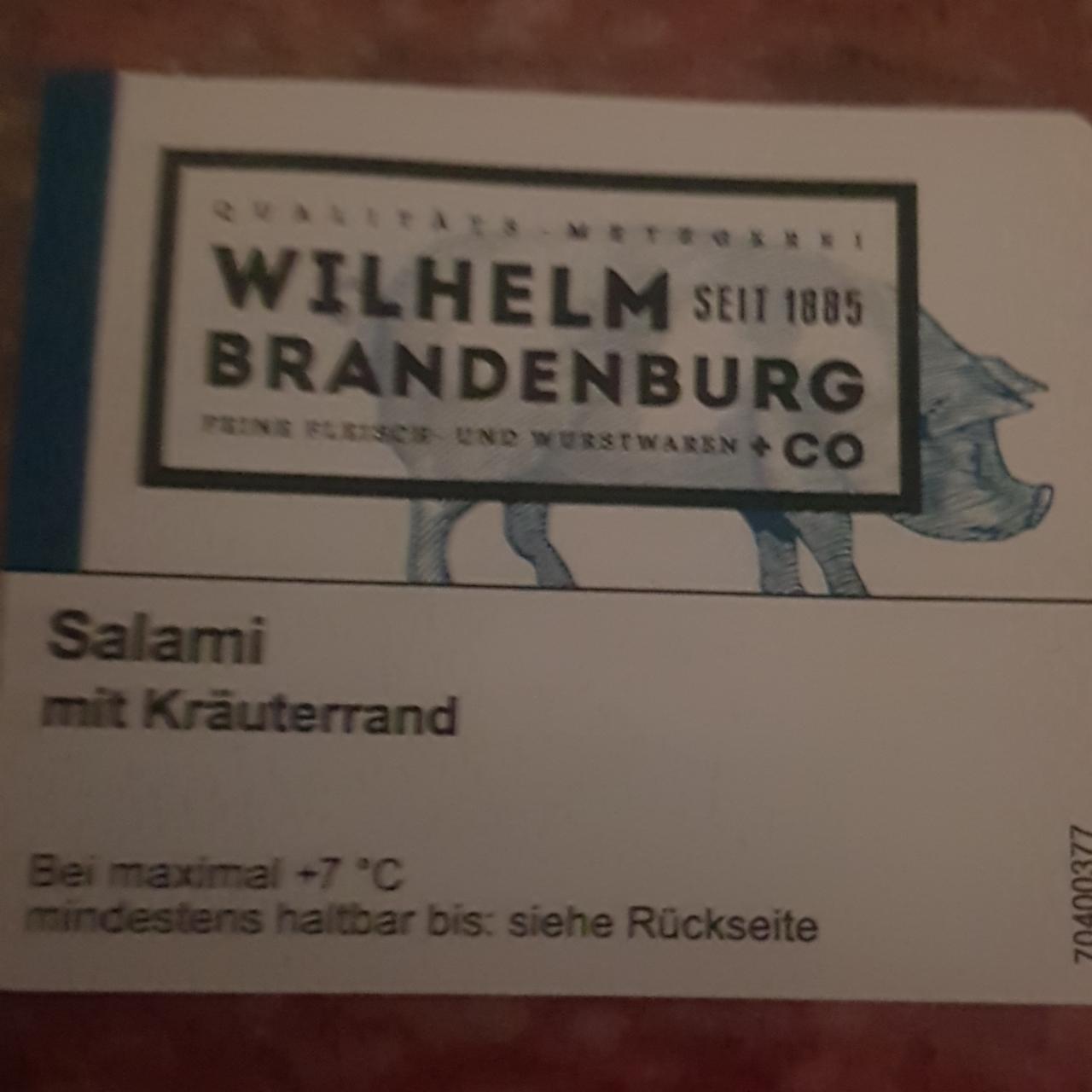 Fotografie - salami mit Kräuterrand Wilhelm Brandenburg