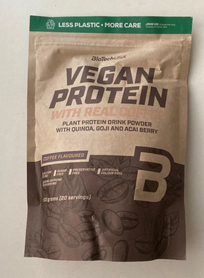 Fotografie - Vegan Protein Coffee Flavoured BioTech USA