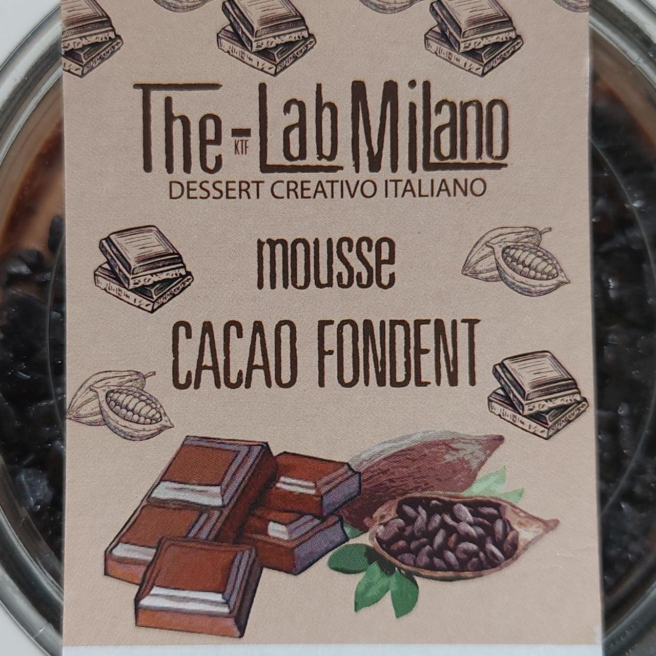 Fotografie - Mousse Cacao Fondent The Lab Milano