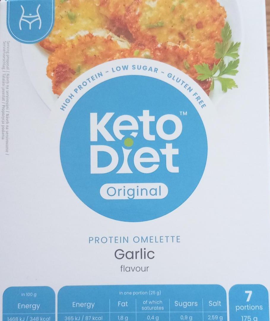 Fotografie - proteinová omeleta česnek Ketodiet