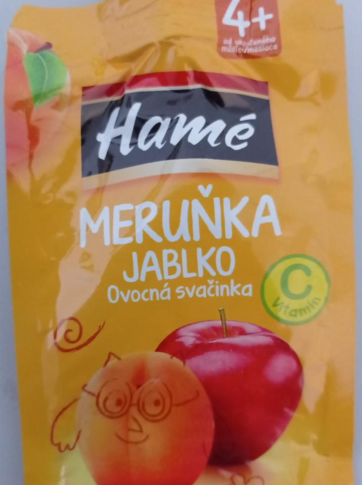 Fotografie - Meruňka Jablko Ovocná svačinka Hamé