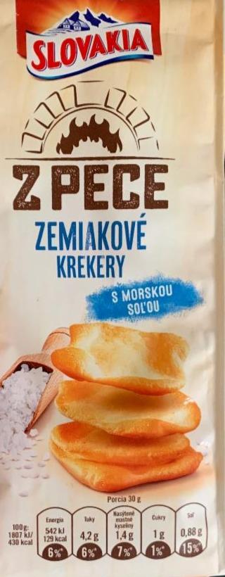 Fotografie - Zemiakové krekery z pece s morskou soľou Slovakia
