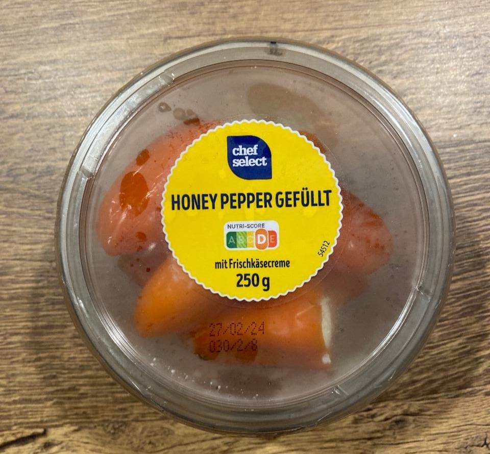 Fotografie - Honey peppers gefüllt mit Frischkäse Chef Select