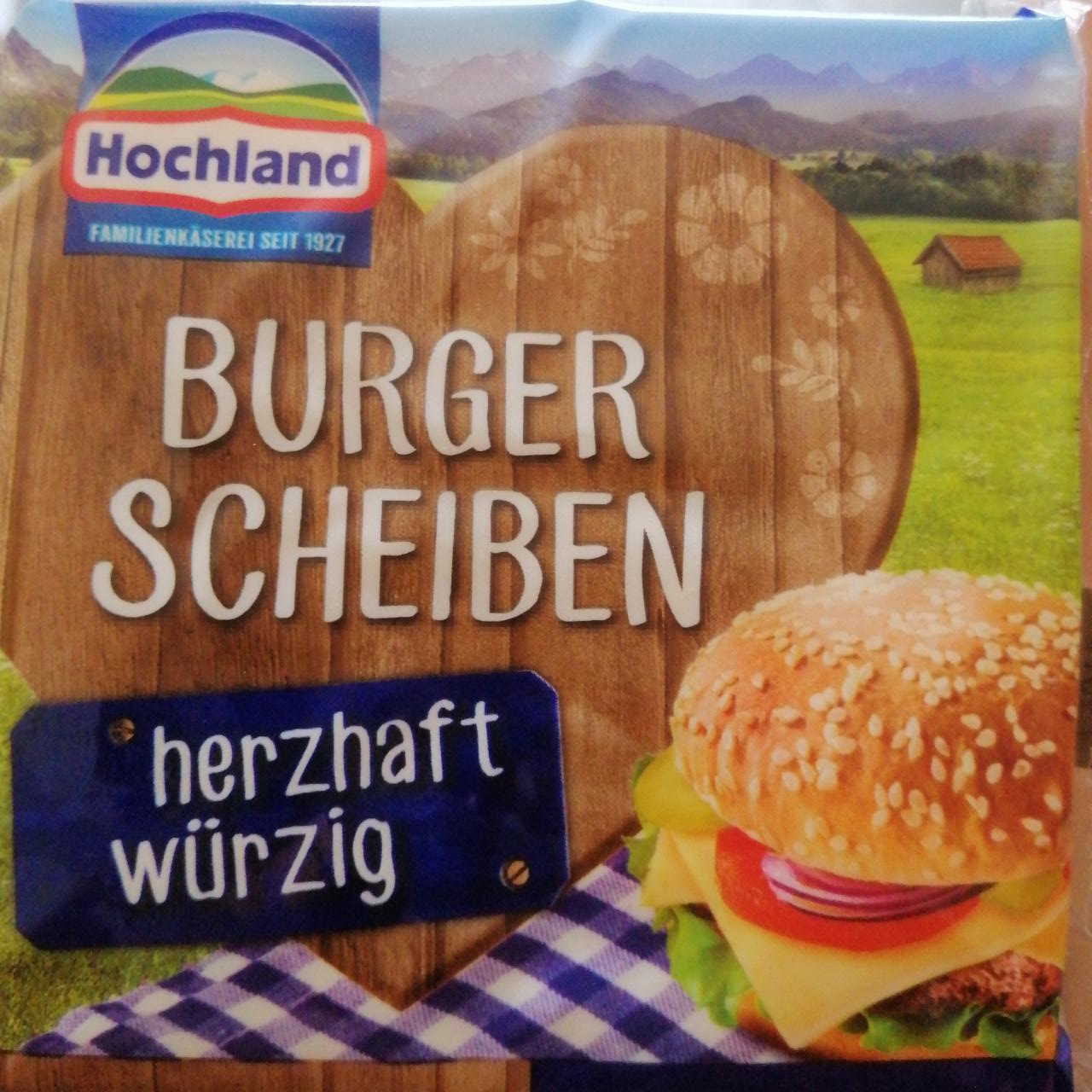 Fotografie - Burger Scheiben herzhaft würzig Hochland