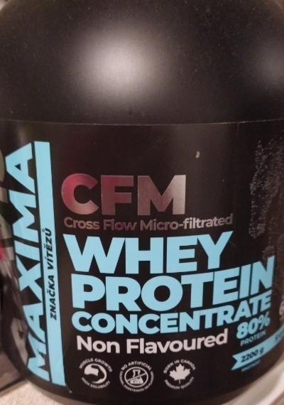 Fotografie - CFM Whey protein concentratel 80% non flavoured Alavis Maxima