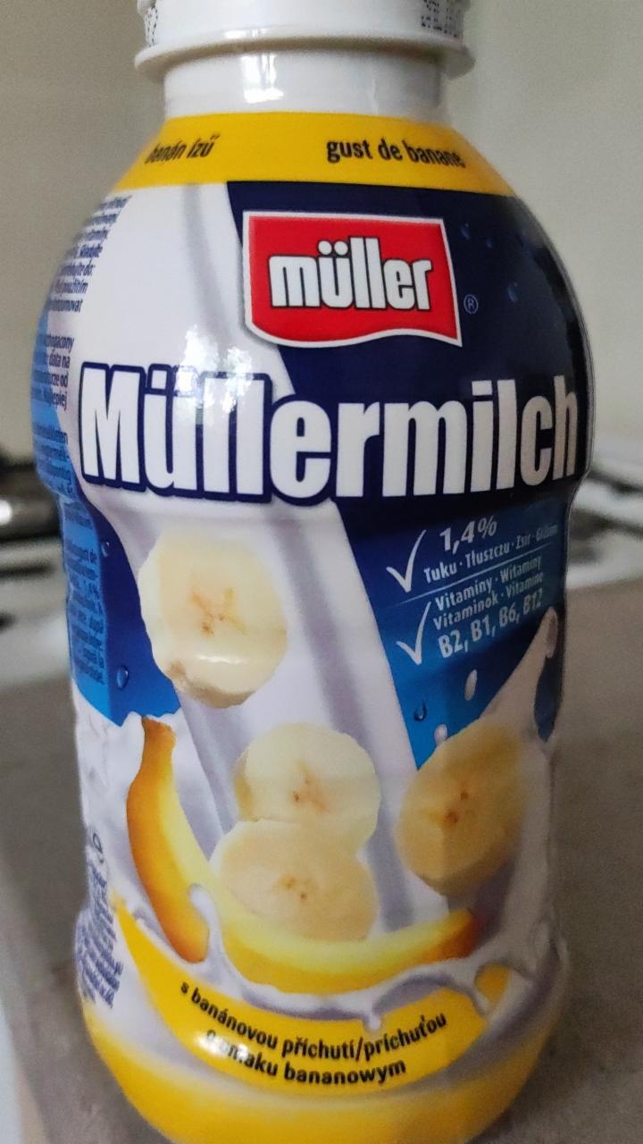 Fotografie - Müllermilch s banánovou příchutí