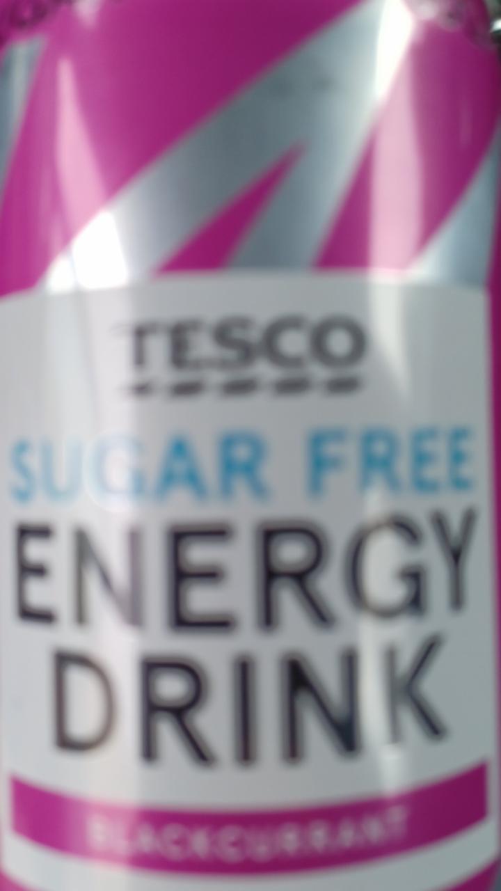 Fotografie - sugar free spark energy drink blackcurrant Tesco