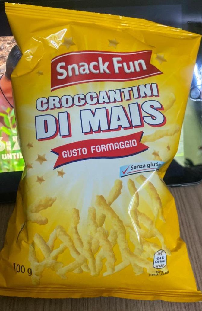 Fotografie - Croccantini di Mais gusto Formaggio Snack Fun