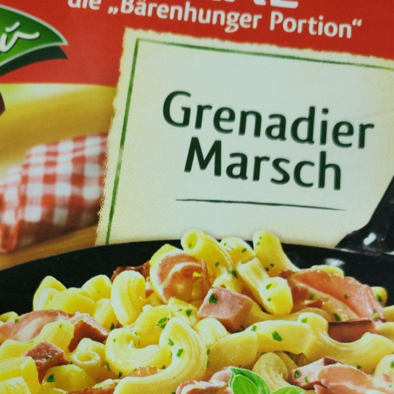Fotografie - Grenadier Marsch Chef Menü