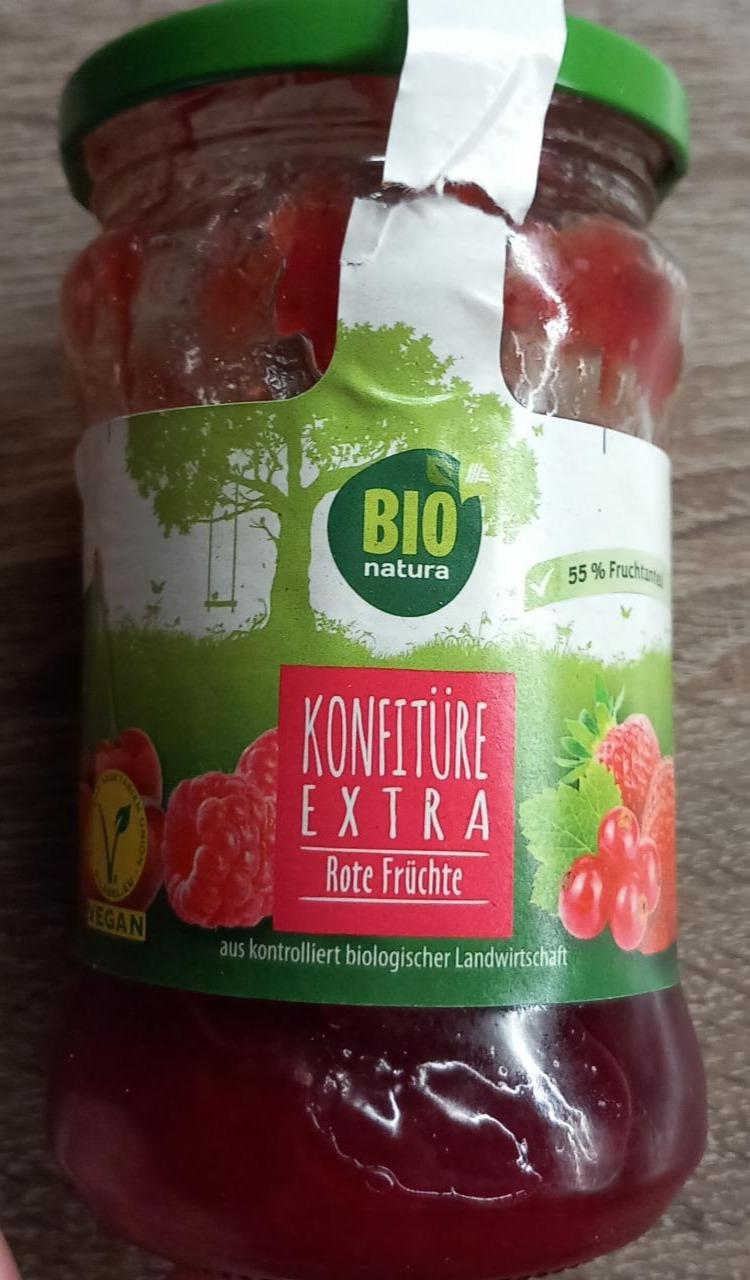 Fotografie - Konfitüre Extra Rote Früchte Bio natura
