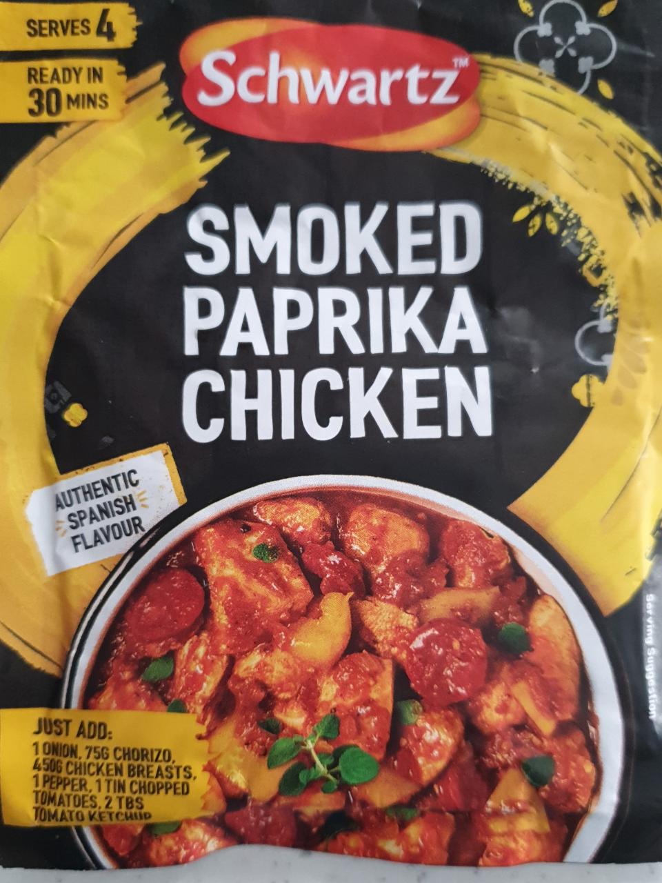 Fotografie - Smoked Paprika Chicken Recipe Mix Schwartz