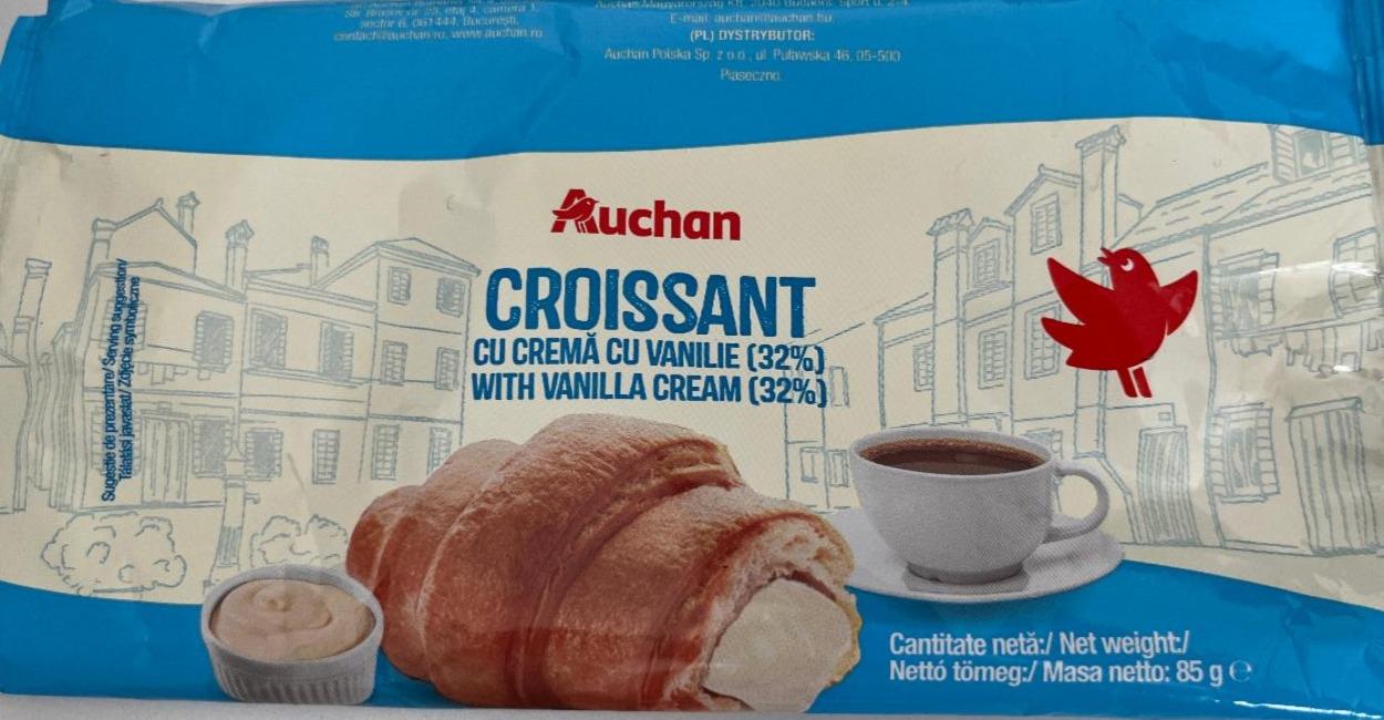 Fotografie - Croissant with vanilla cream (32%) Auchan